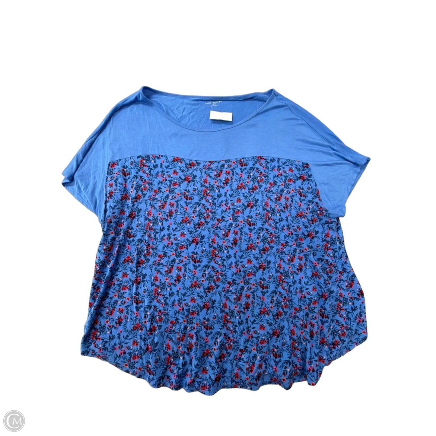 Top Short Sleeve By Lane Bryant In Floral Print, Size: 2x