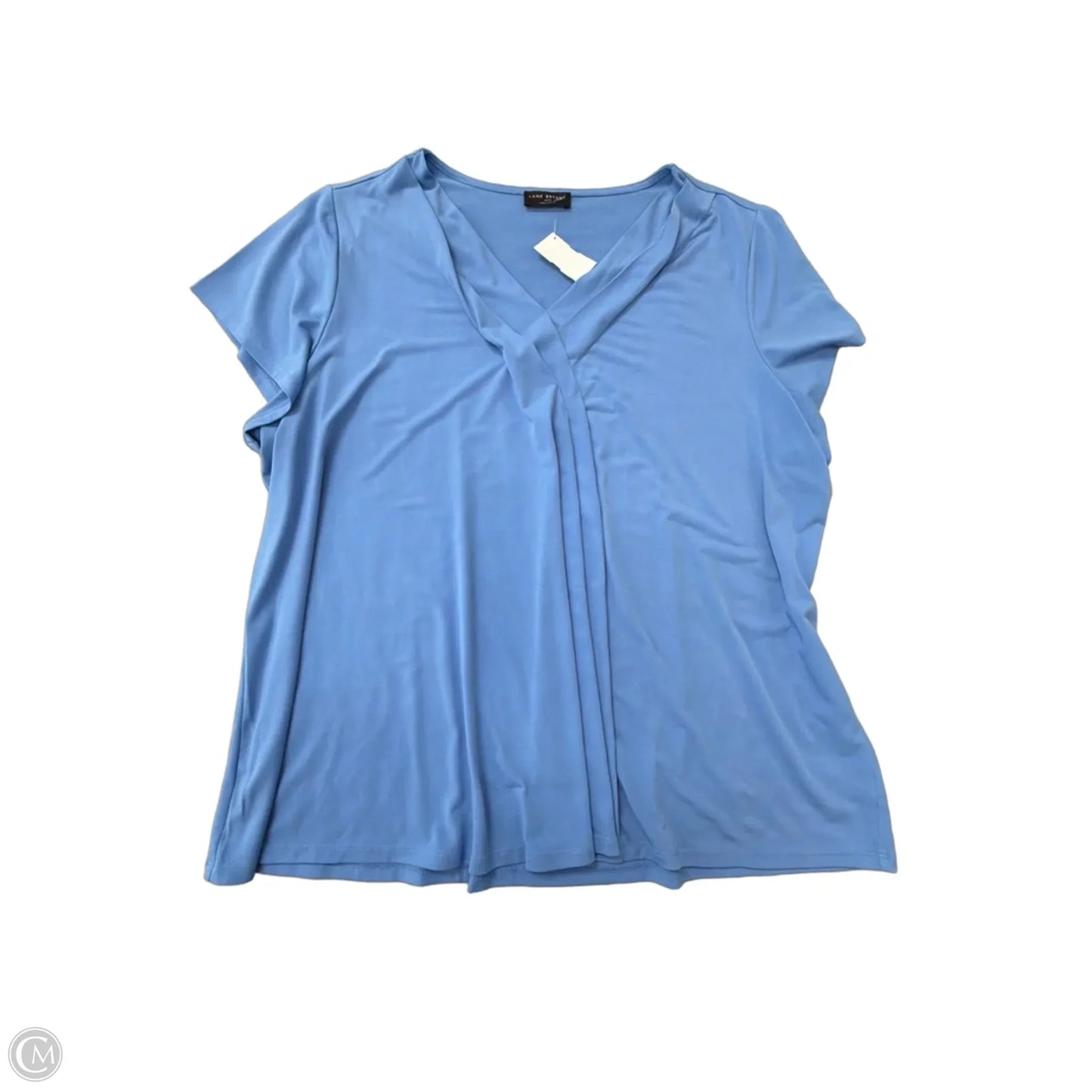 Top Short Sleeve By Lane Bryant In Blue, Size: 2x