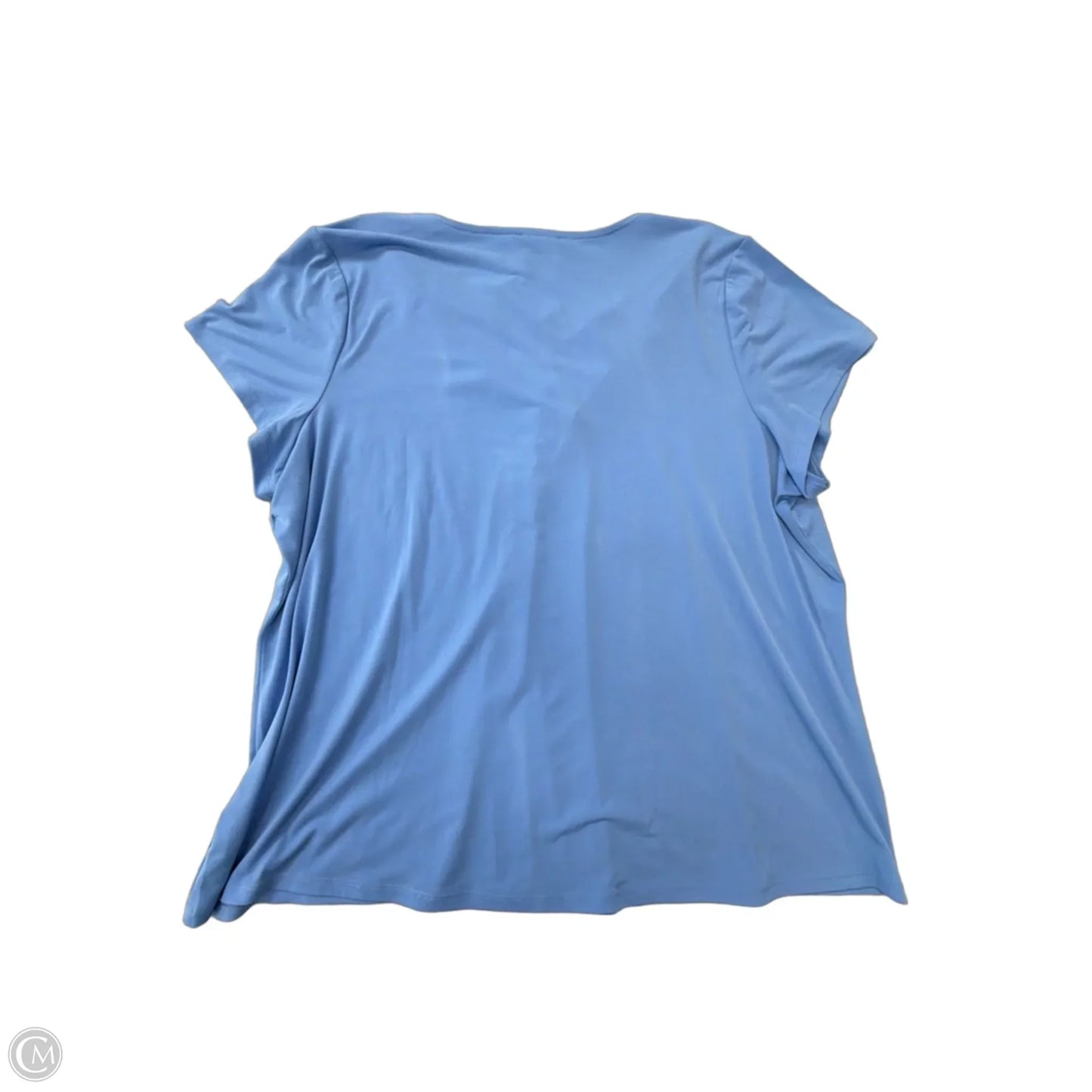 Top Short Sleeve By Lane Bryant In Blue, Size: 2x