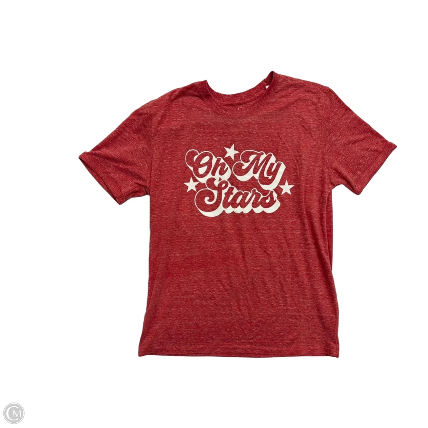 Top Short Sleeve Basic By Clothes Mentor In Red, Size: L