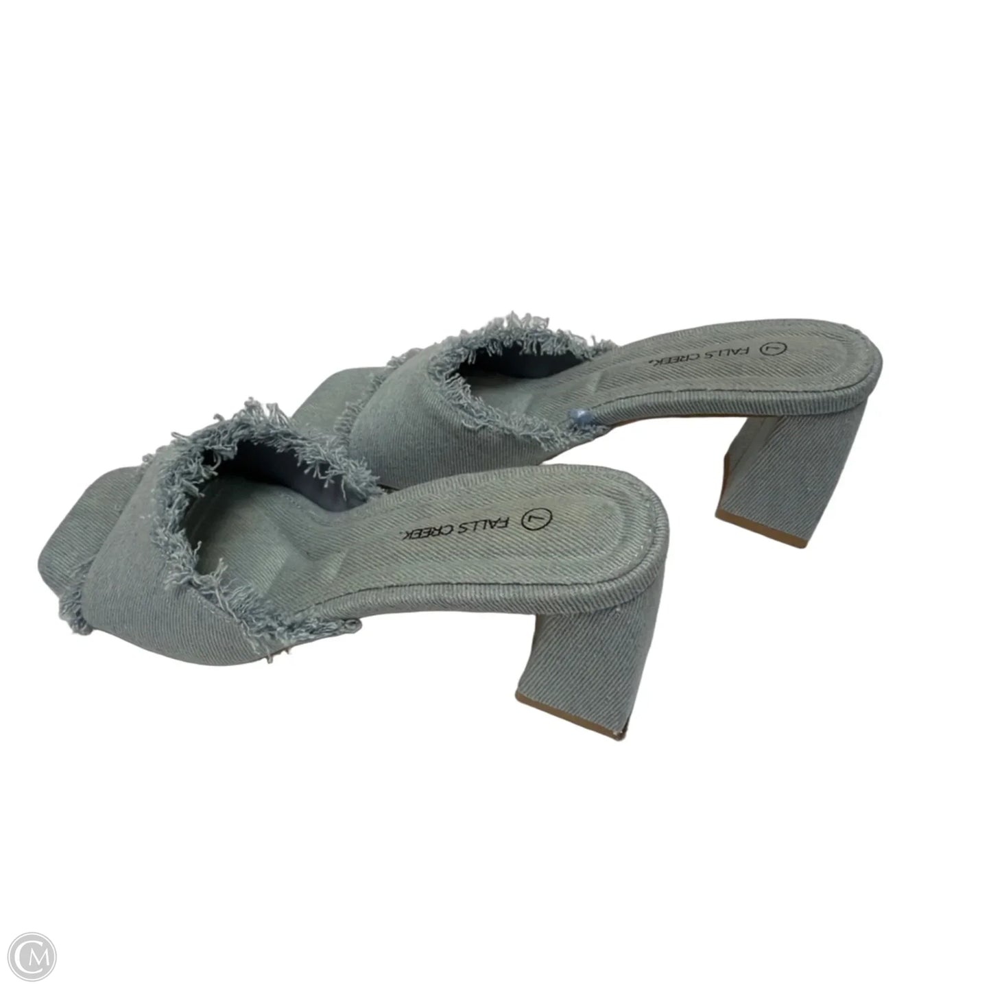 Shoes Heels Block By Worthington In Blue Denim, Size: 7