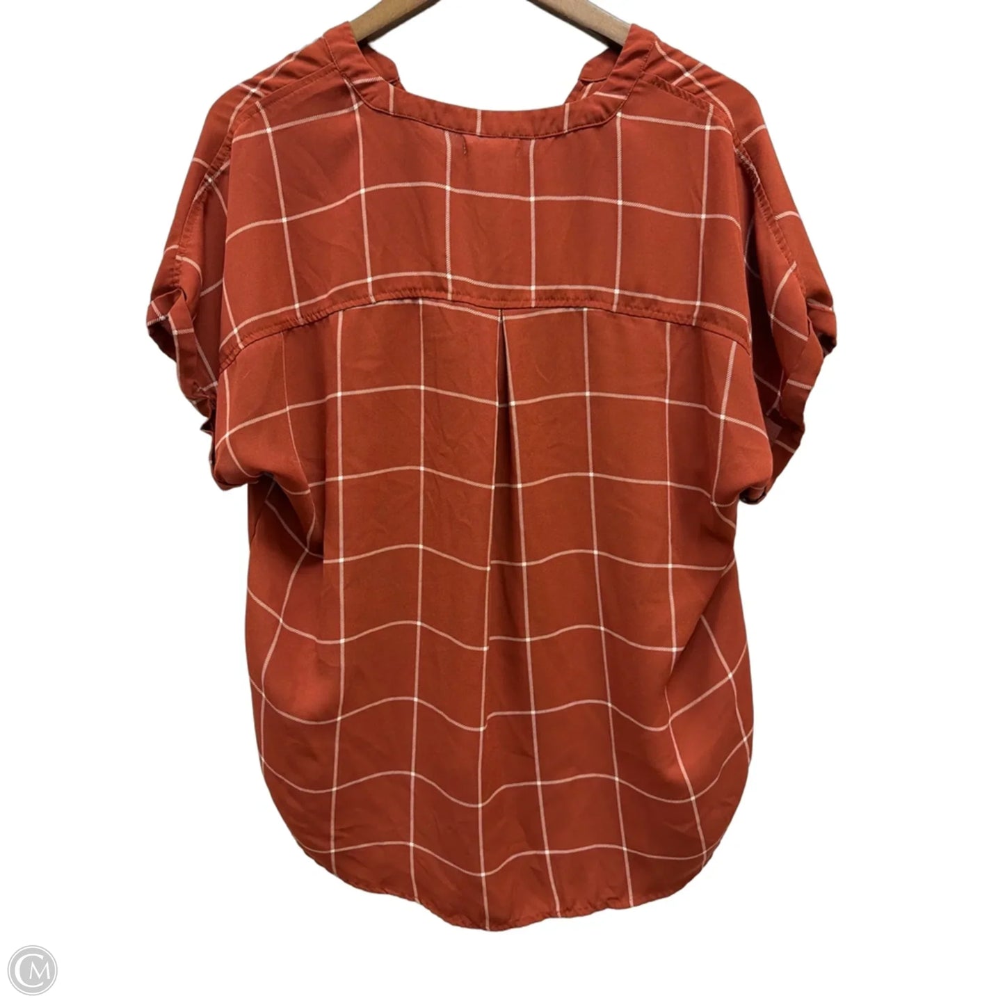 Top Short Sleeve By Maurices In Orange, Size: L