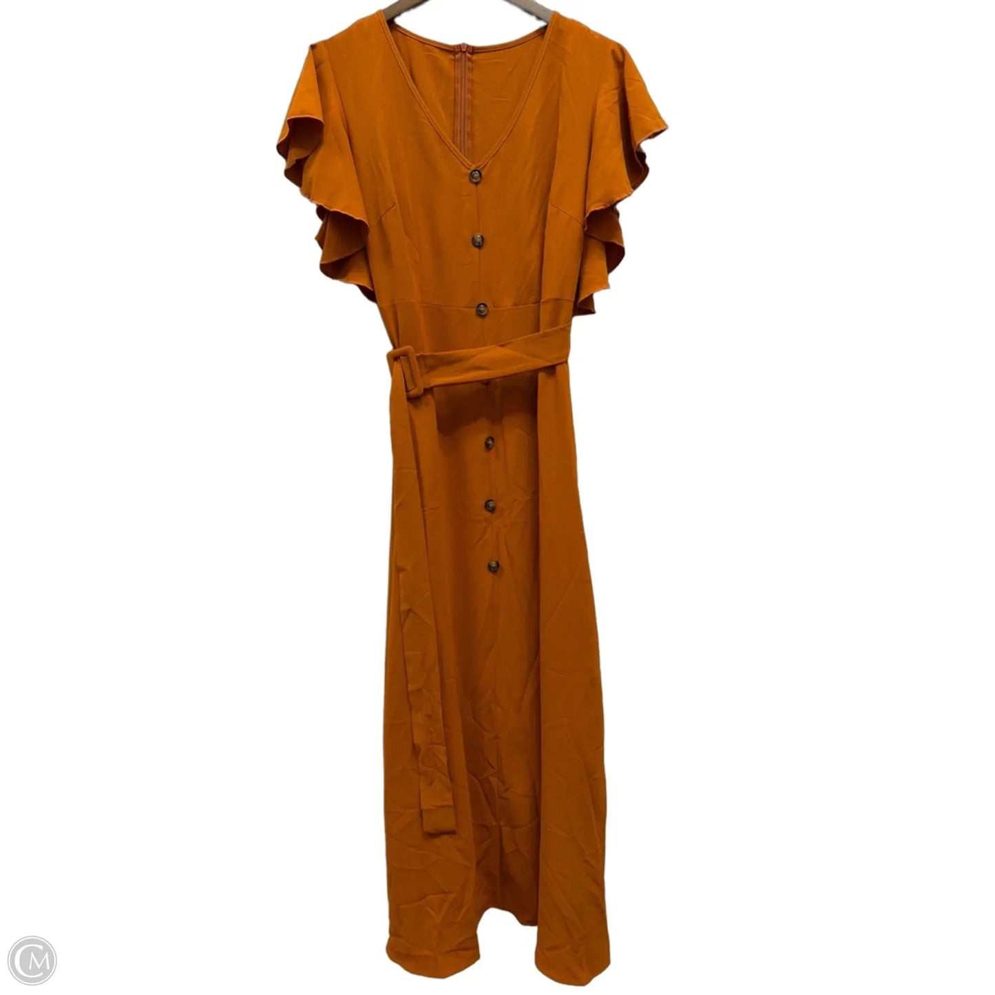 Dress Casual Maxi By Shein In Orange, Size: Xl