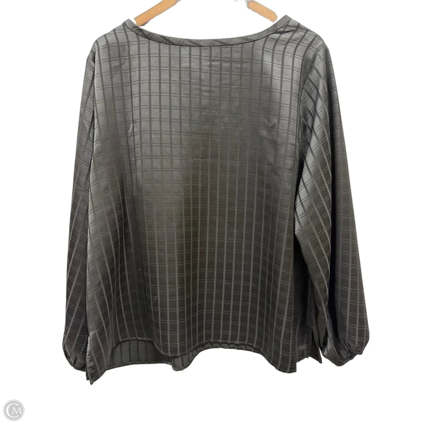 Top Long Sleeve By Liz Claiborne In Black, Size: Xl