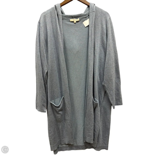 Cardigan By Peyton Primrose In Blue, Size: 1x