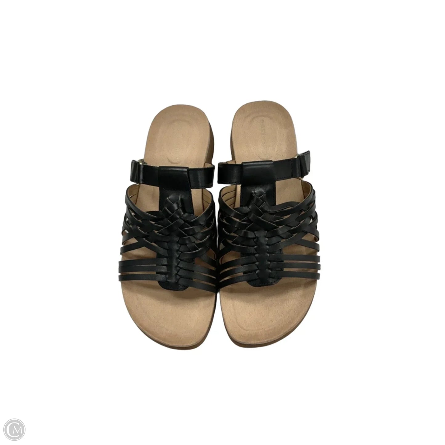 Sandals Flats By Easy Spirit In Black, Size: 8.5