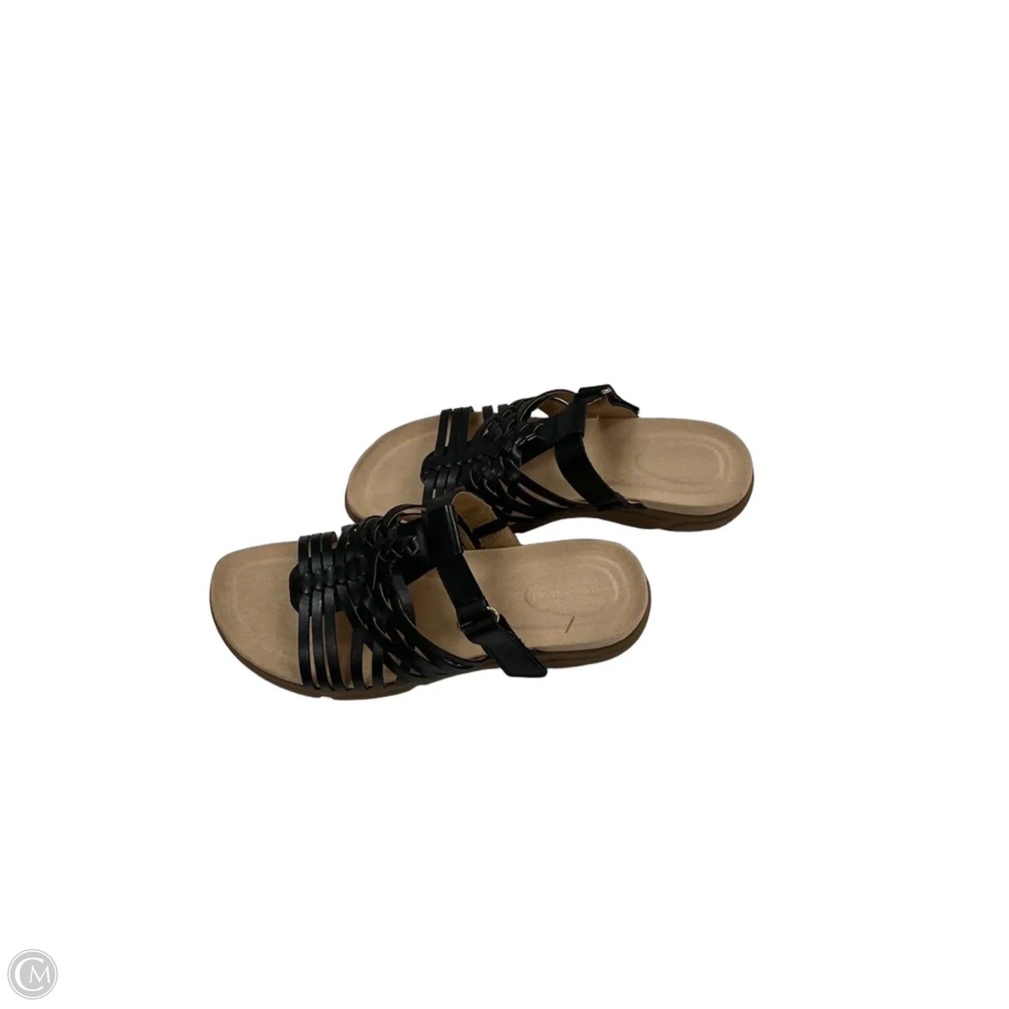 Sandals Flats By Easy Spirit In Black, Size: 8.5