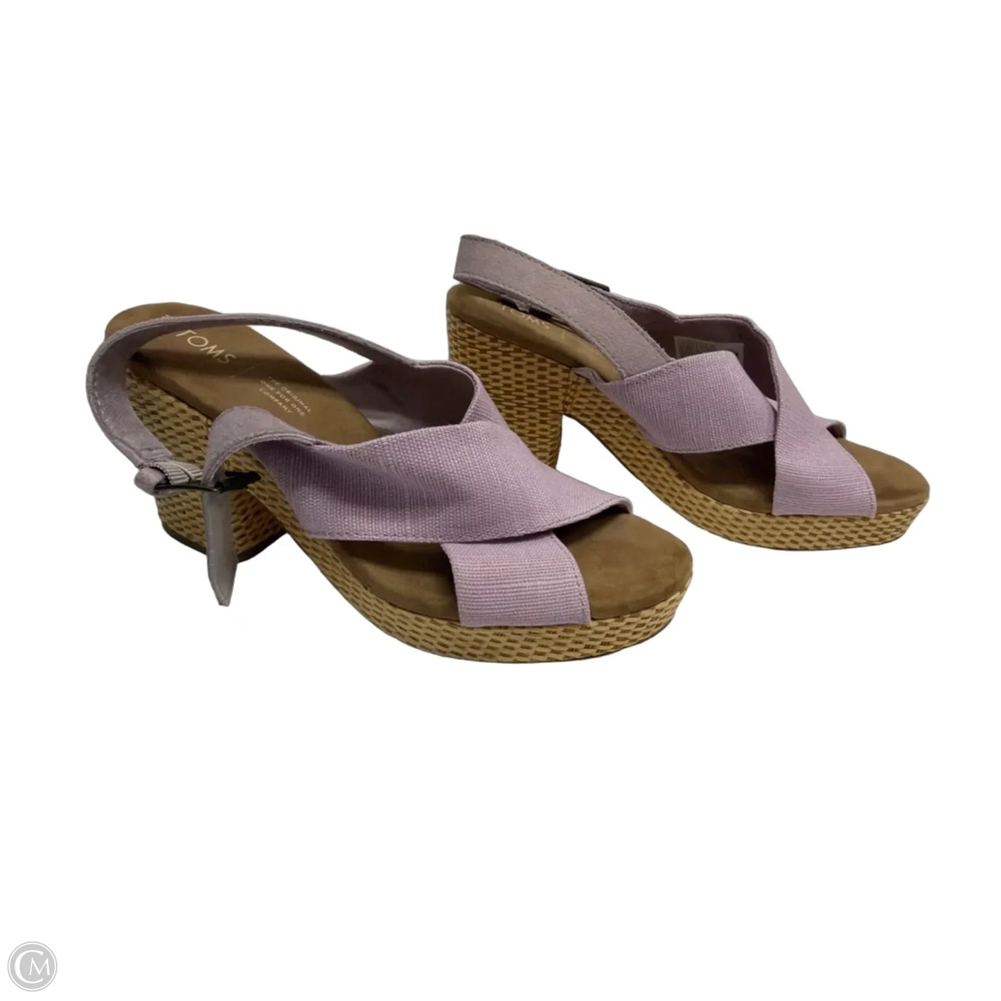 Sandals Heels Block By Toms In Pink, Size: 8.5