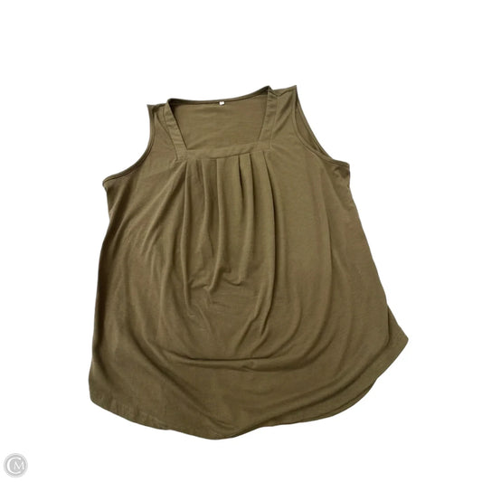 Top Sleeveless By Clothes Mentor In Green, Size: 2x