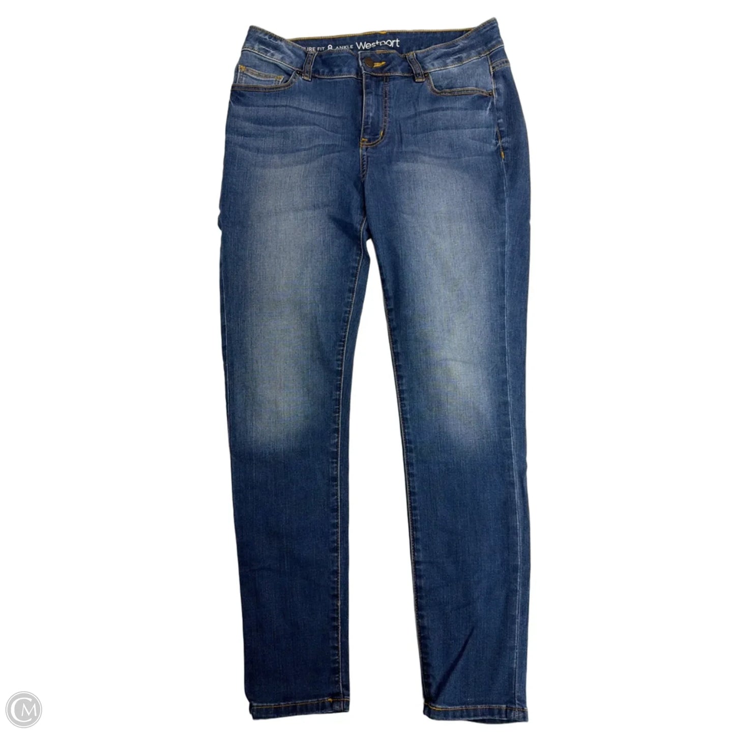 Jeans Straight By Westport In Blue Denim, Size: 8