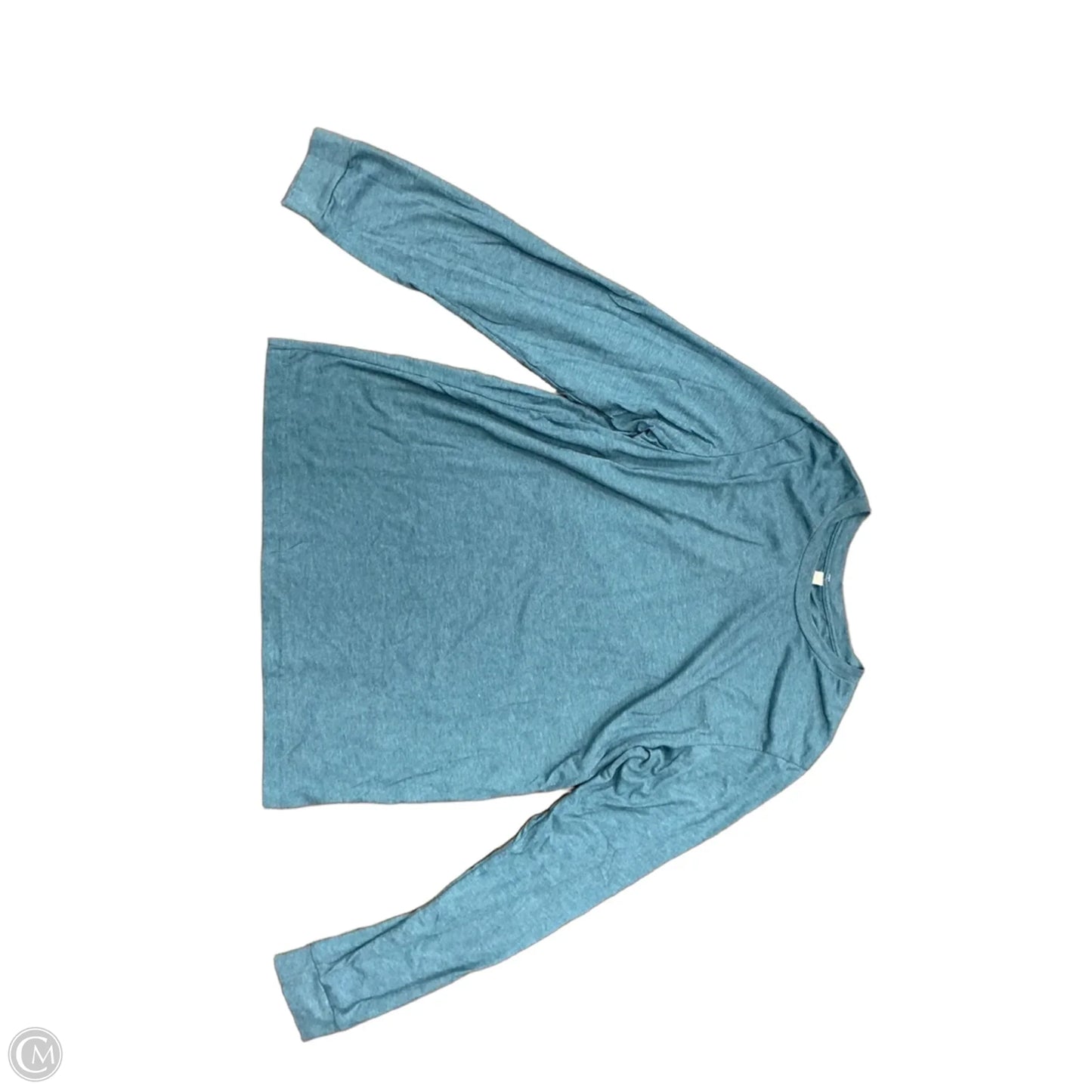 Top Long Sleeve Basic By Bella + Canvas In Teal, Size: L