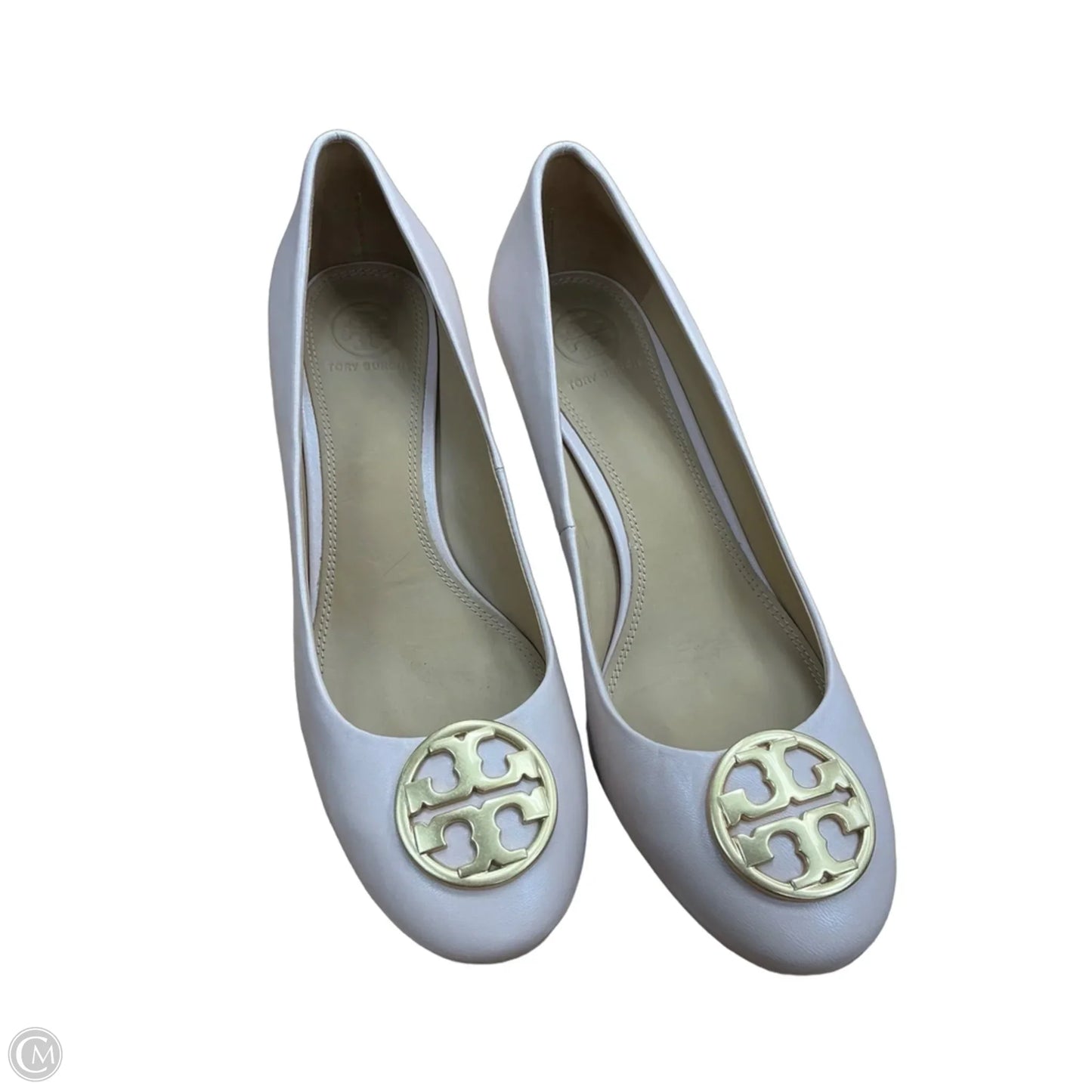 Shoes Designer By Tory Burch In Gold & Pink, Size: 9
