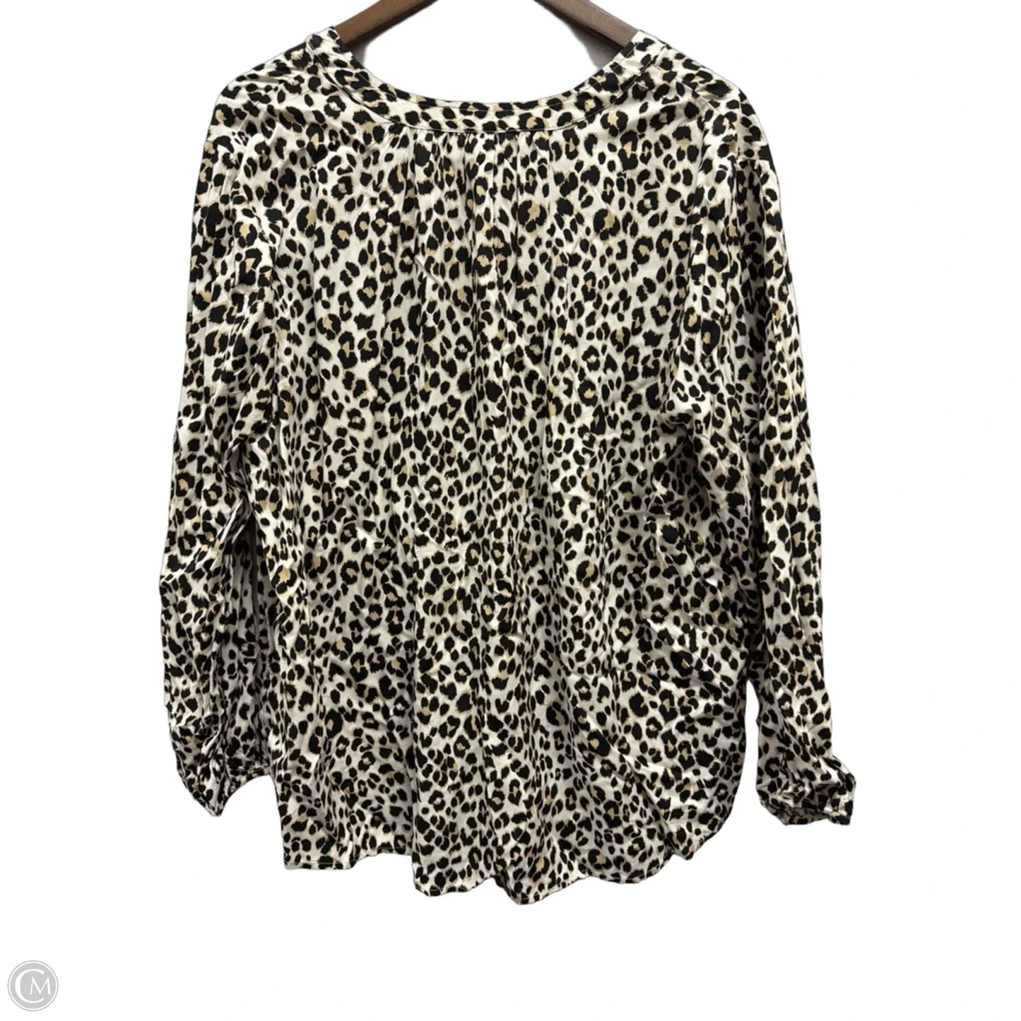 Top Long Sleeve By Old Navy In Animal Print, Size: 2x