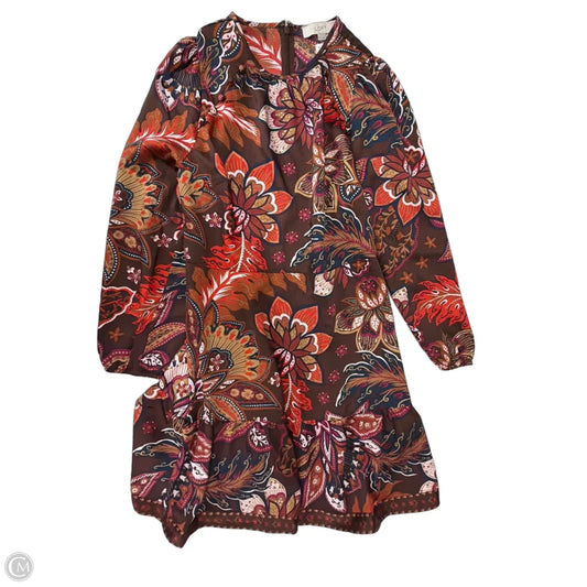 Dress Casual Midi By Loft In Floral Print, Size: S