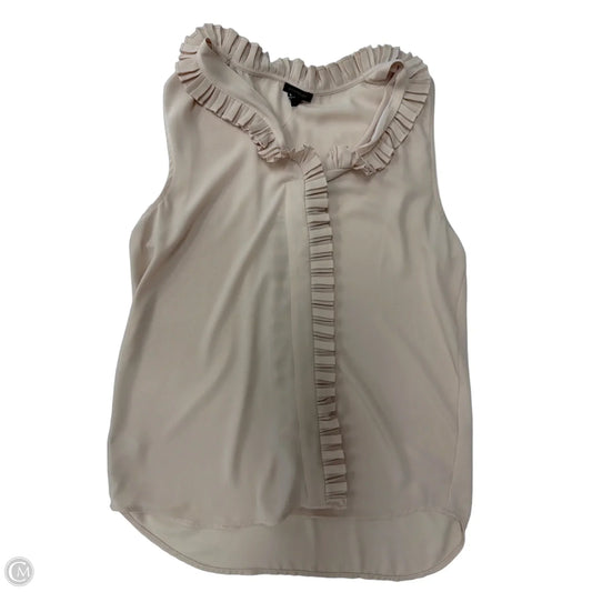 Top Sleeveless By Ann Taylor In Beige, Size: S