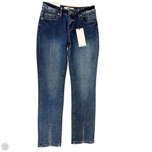 Jeans Straight By Micas In Blue Denim, Size: 2