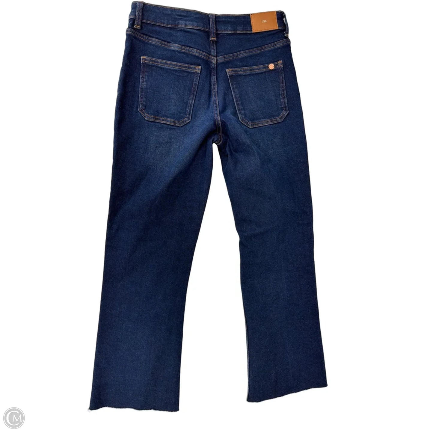 Jeans Straight By Zara In Blue Denim, Size: 2