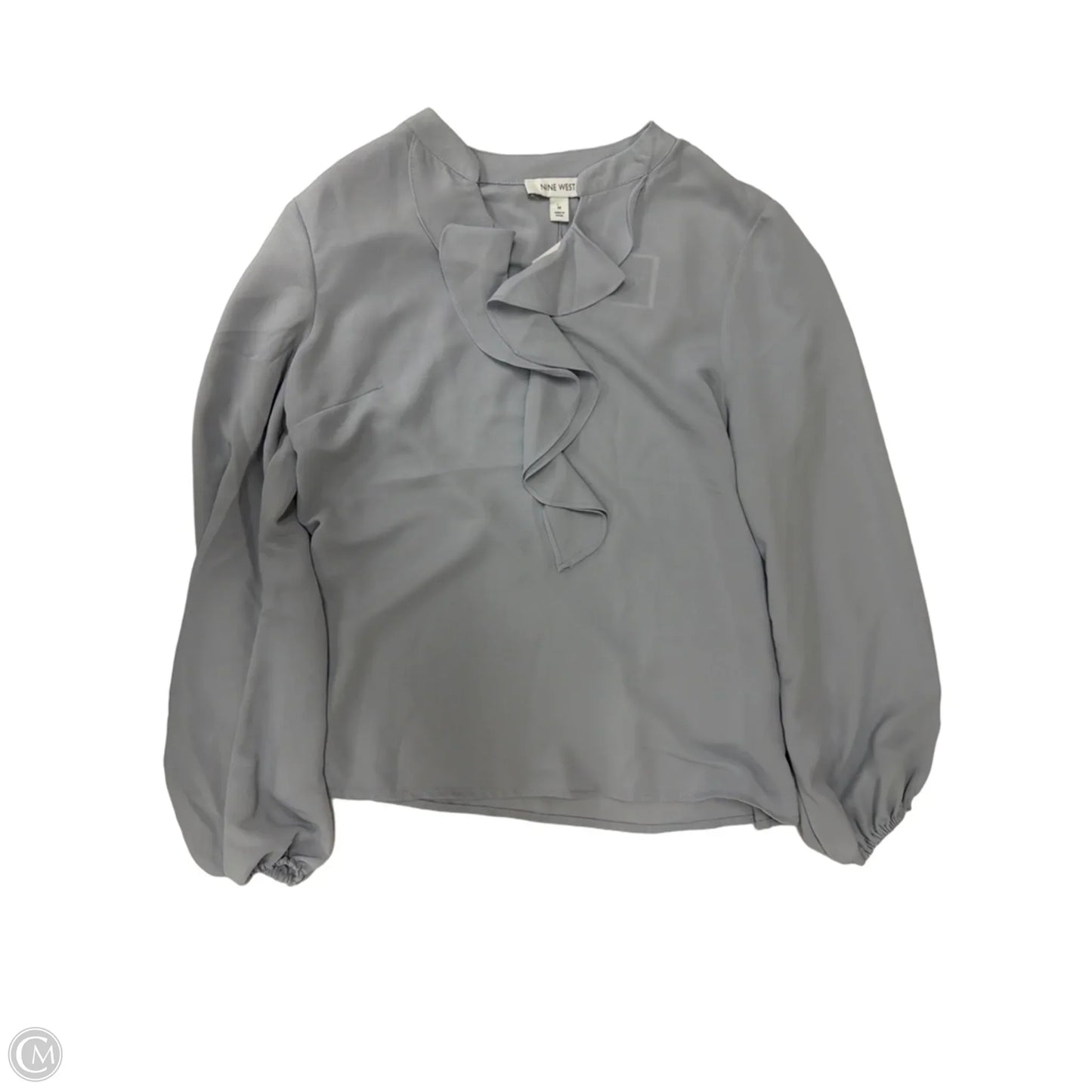 Top Long Sleeve By Nine West In Blue, Size: M