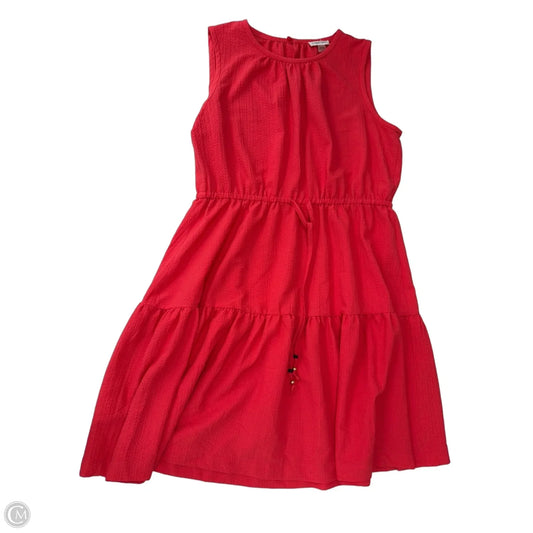 Dress Casual Midi By Calvin Klein In Pink, Size: Xl