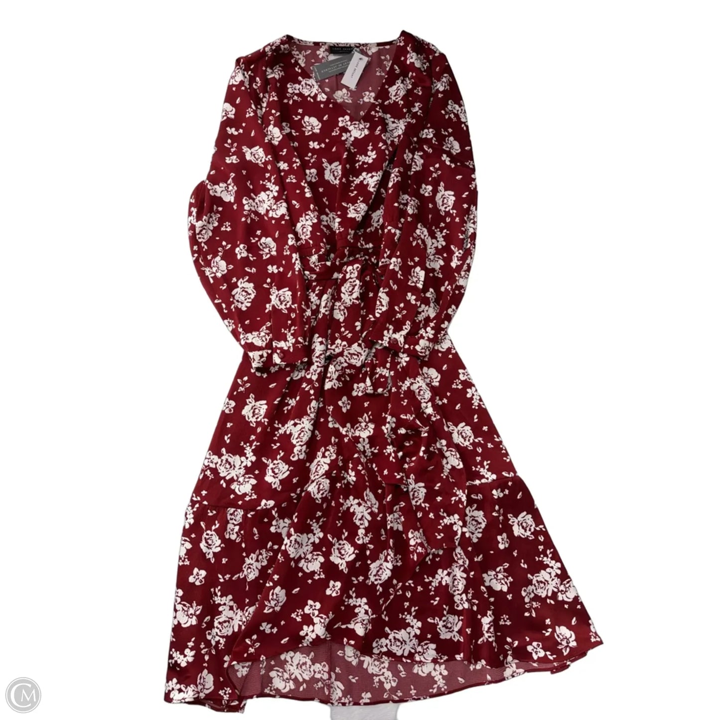 Dress Casual Maxi By Lane Bryant In Red & White, Size: 2x
