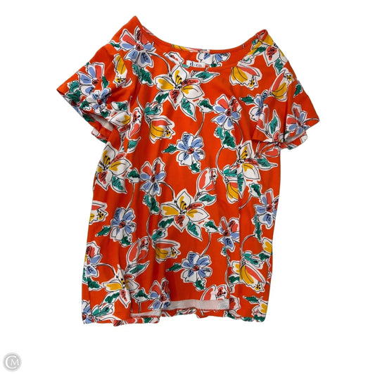 Top Short Sleeve By Denim And Company In Multi-colored, Size: 3x
