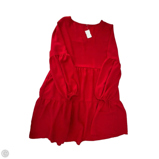 Dress Casual Midi By Clothes Mentor In Red, Size: M