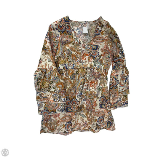 Dress Casual Midi By Clothes Mentor In Paisley Print, Size: L