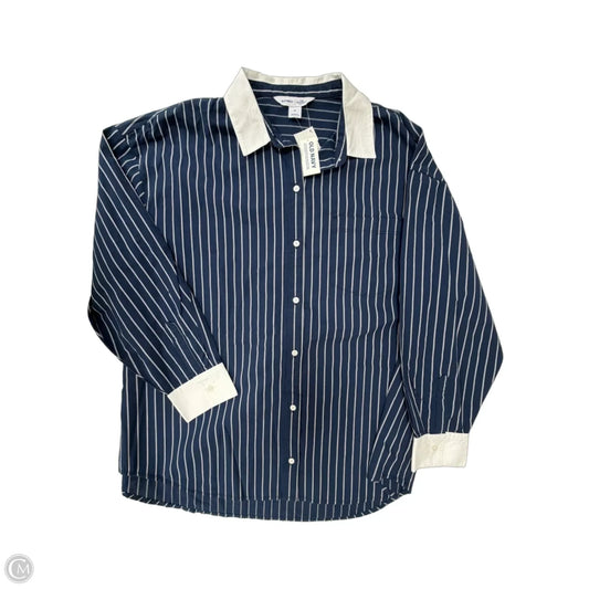 Top Long Sleeve By Old Navy In Striped Pattern, Size: M