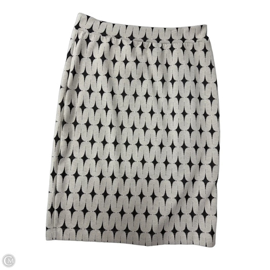 Skirt Midi By Renee C In Cream & Grey, Size: L