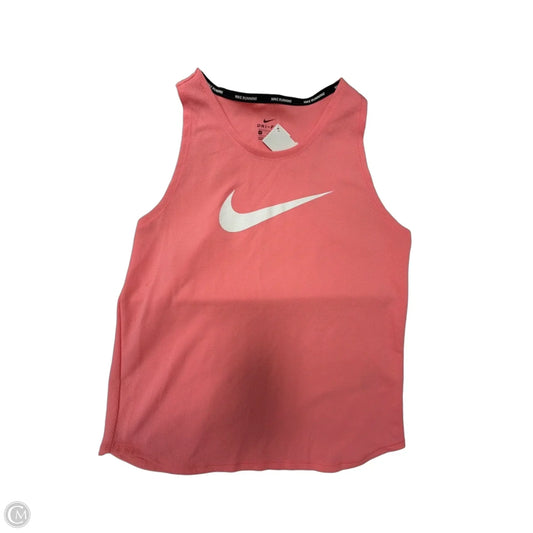 Athletic Tank Top By Nike In Pink, Size: M
