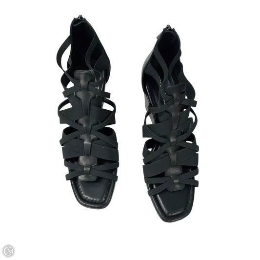 Sandals Heels Wedge By Donald Pliner In Black, Size: 9.5