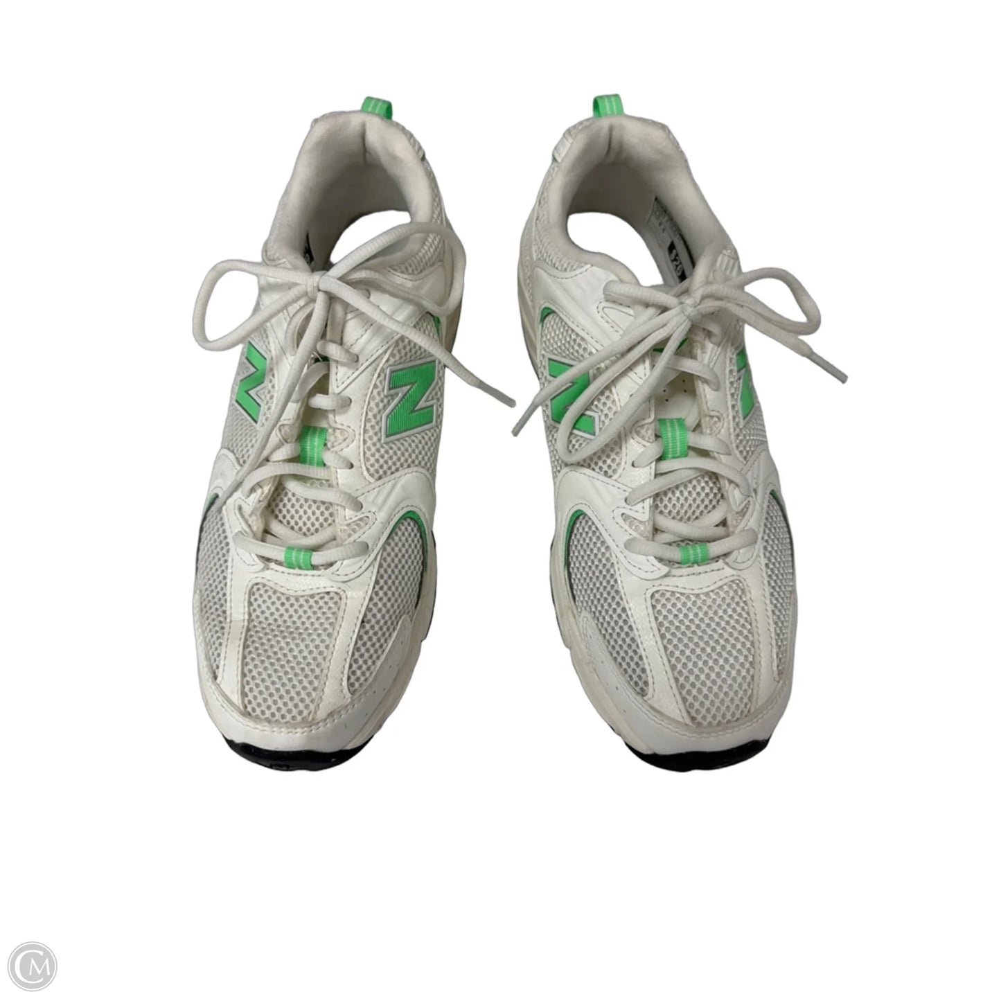 Shoes Athletic By New Balance In Green & White, Size: 8.5
