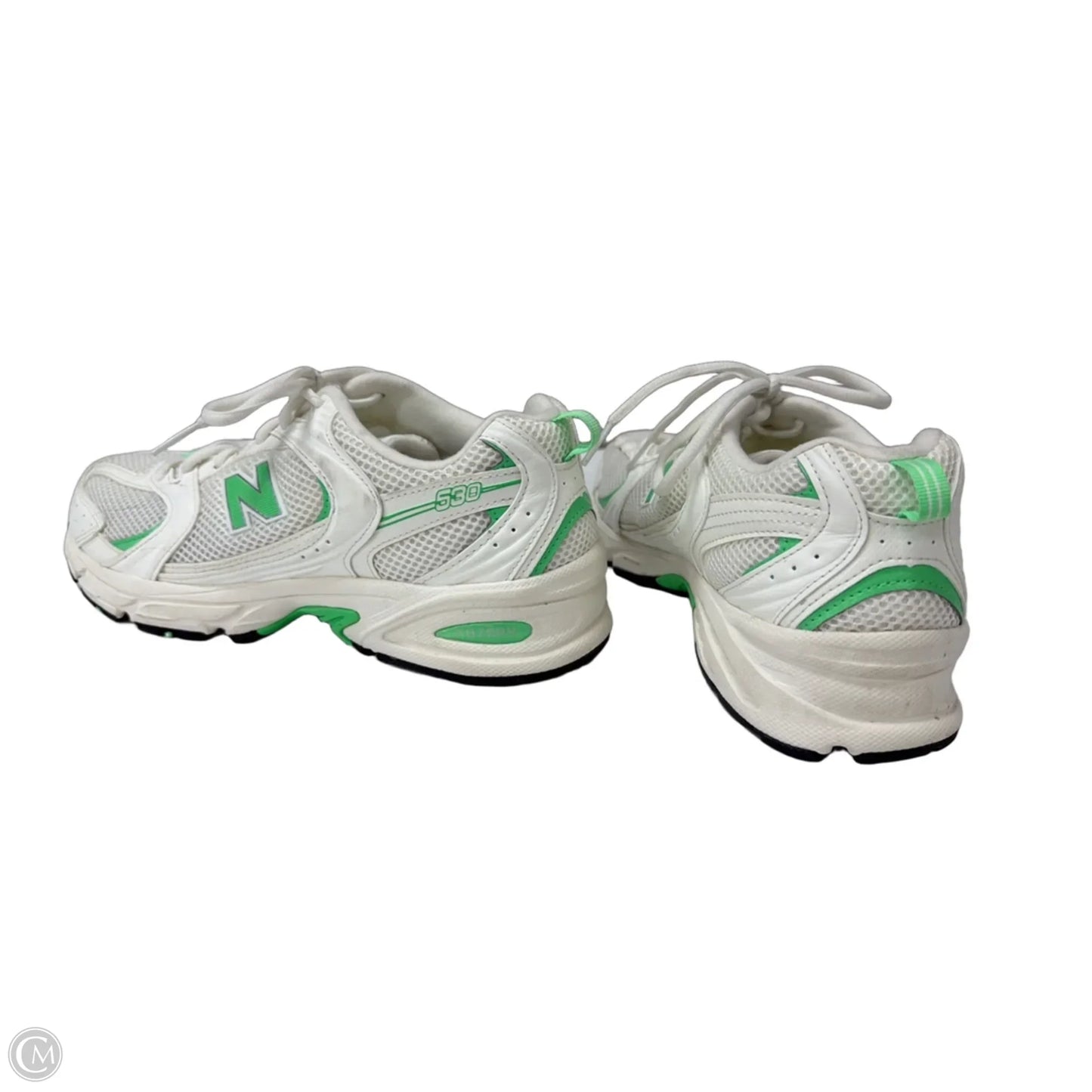 Shoes Athletic By New Balance In Green & White, Size: 8.5
