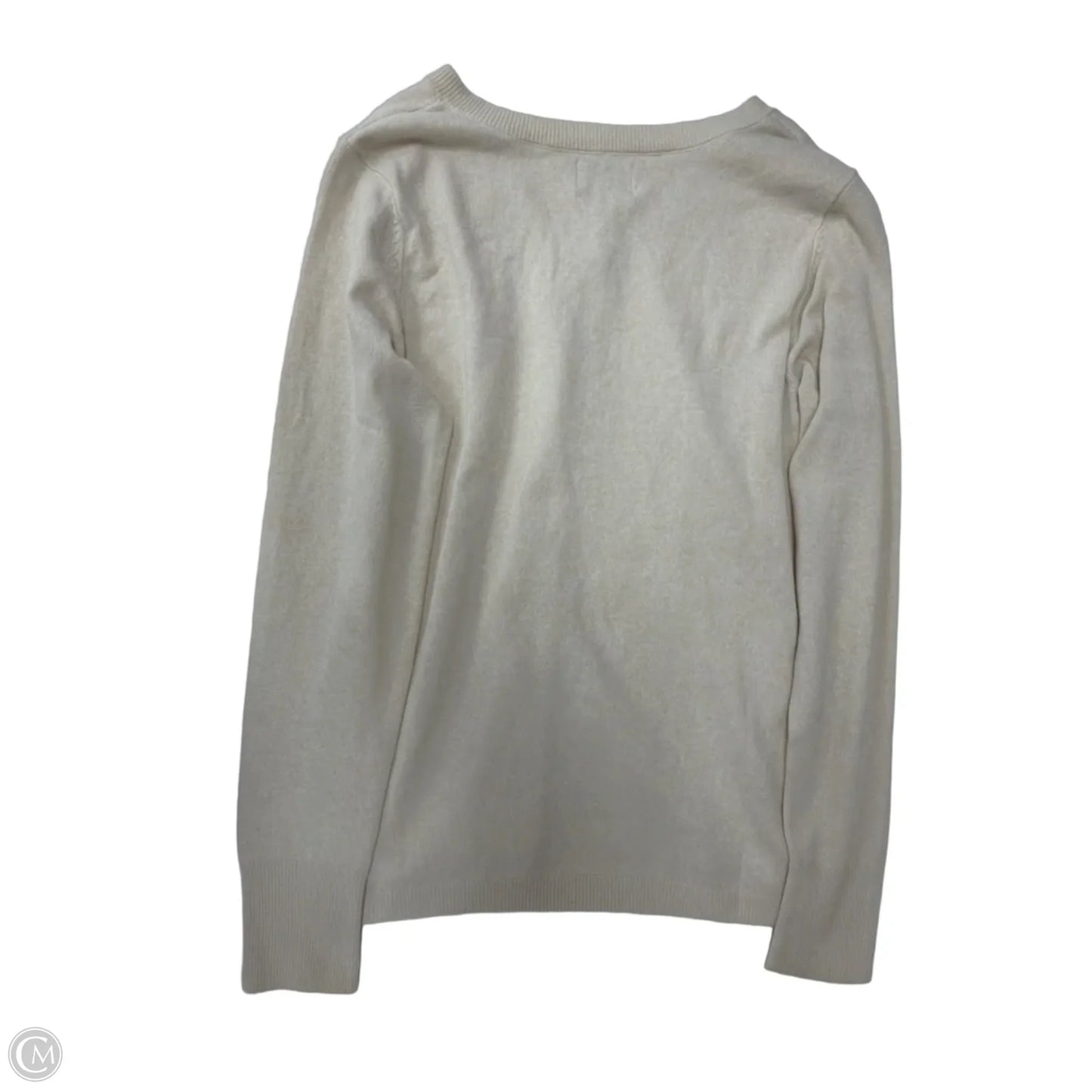 Top Long Sleeve By Croft And Barrow In Cream, Size: M