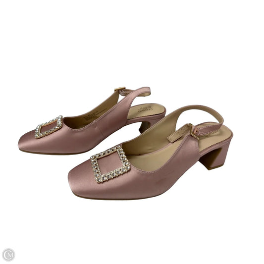 Sandals Heels Block By Crown And Ivy In Pink, Size: 9
