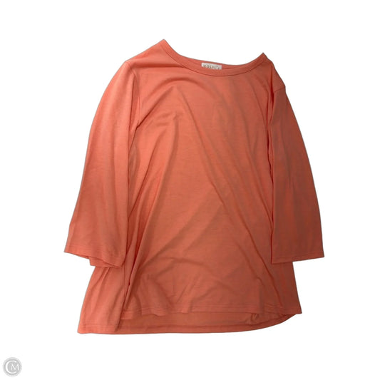 Top Long Sleeve By Clothes Mentor In Orange, Size: Xl