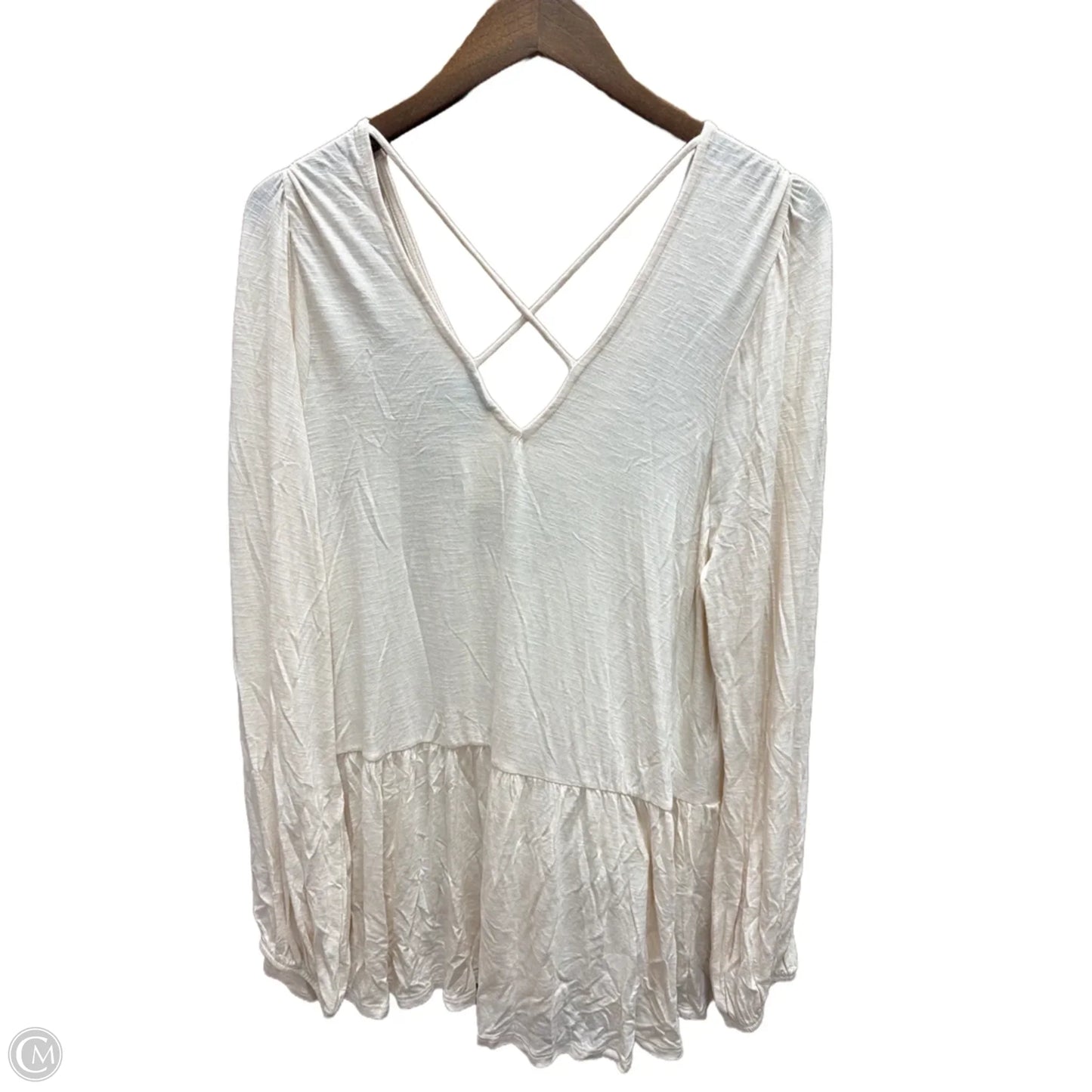 Top Long Sleeve By Torrid In Cream, Size: 2x