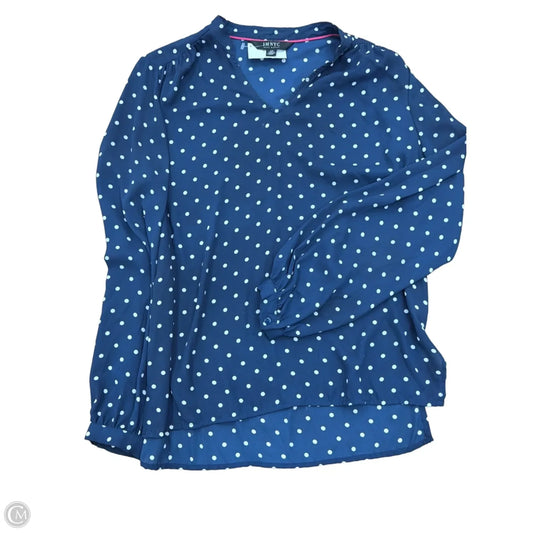 Top Long Sleeve By Isaac Mizrahi Live Qvc In Polkadot Pattern, Size: S
