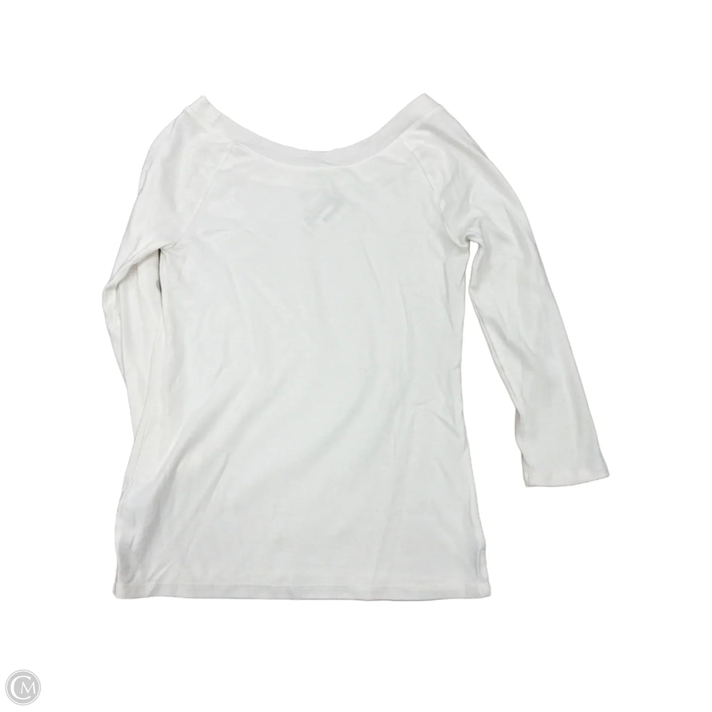 Top Long Sleeve Basic By Talbots In White, Size: Xs