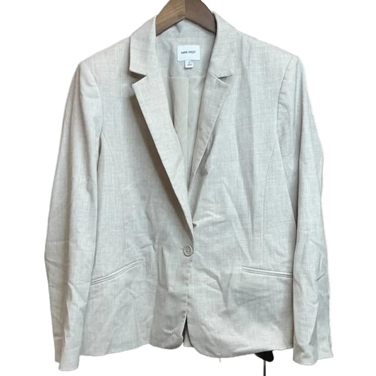 Blazer By Nine West Apparel In Tan, Size: L