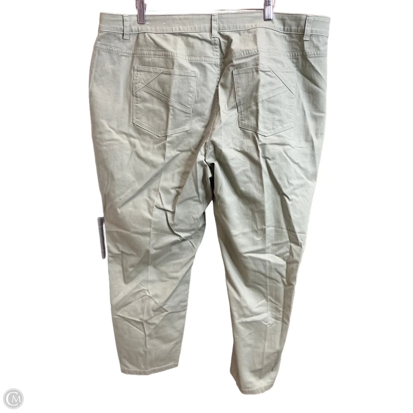 Jeans Straight By Cj Banks In Green Denim, Size: 22