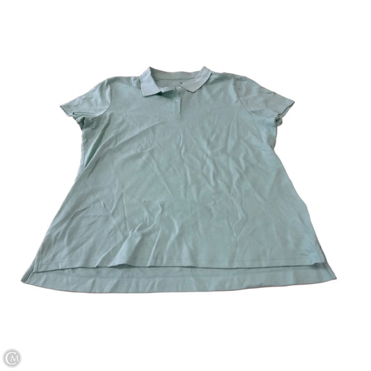 Top Short Sleeve By Croft And Barrow In Green, Size: Xl