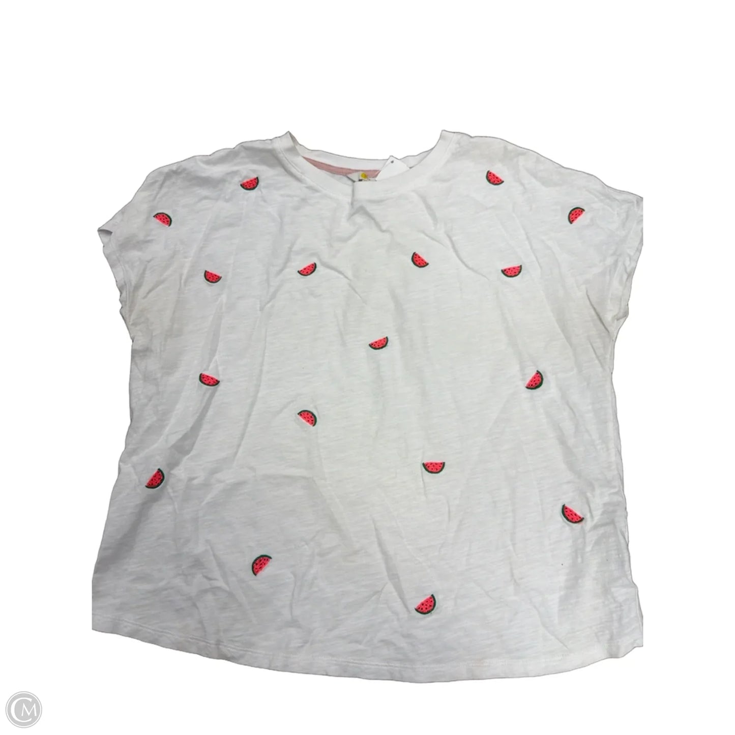 Top Short Sleeve Basic By Boden In White, Size: M