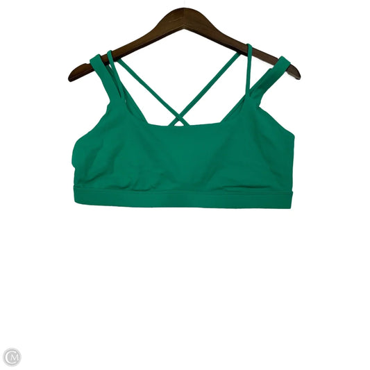 Athletic Bra By running girl In Green, Size: Xl