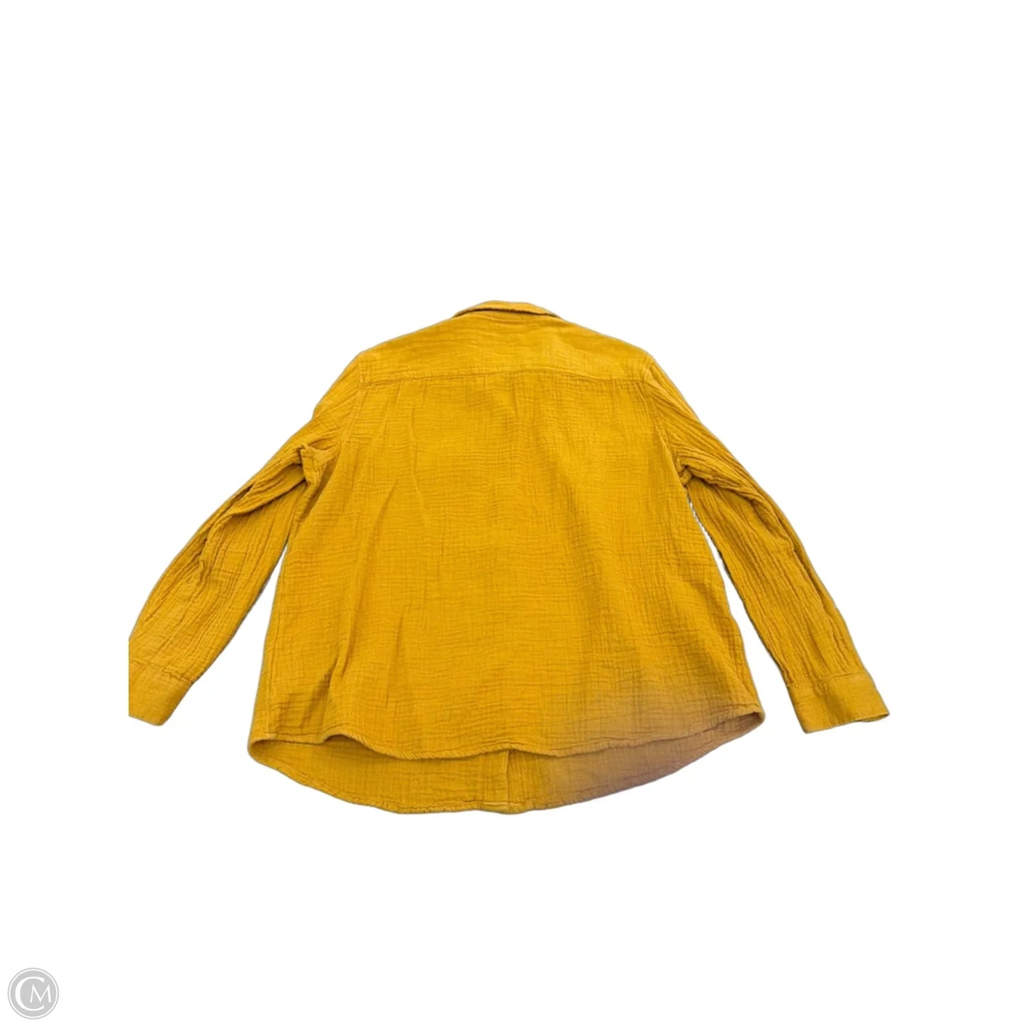 Top Long Sleeve By Ana In Yellow, Size: L