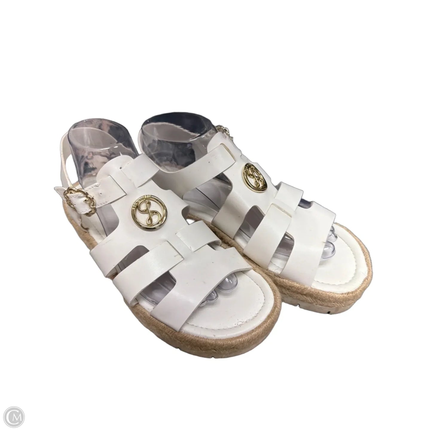Sandals Flats By Sam And Libby In White, Size: 8