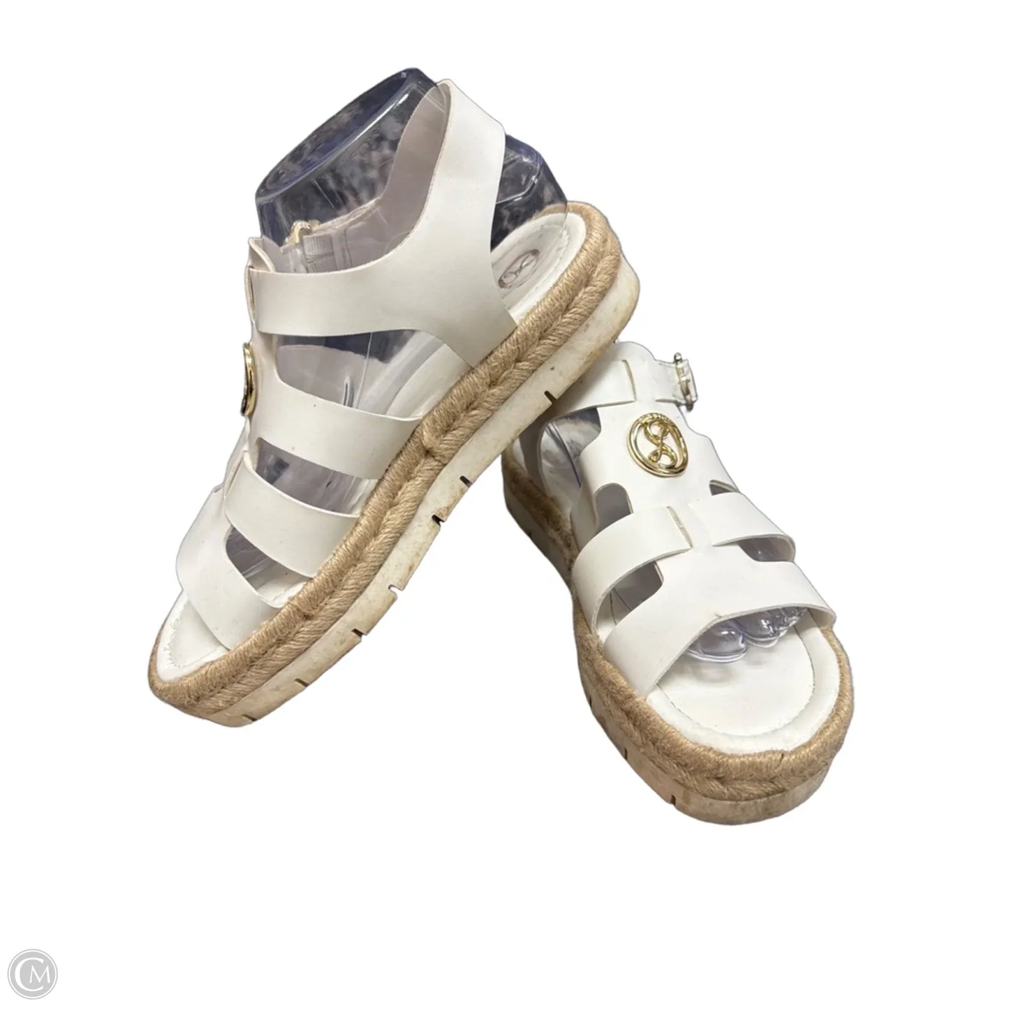 Sandals Flats By Sam And Libby In White, Size: 8