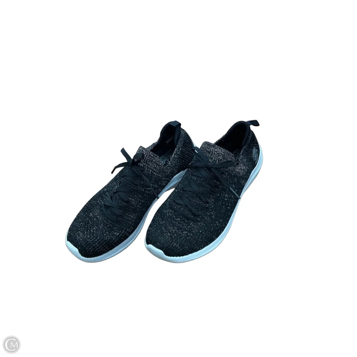 Shoes Athletic By Skechers In Black & Gold, Size: 8.5