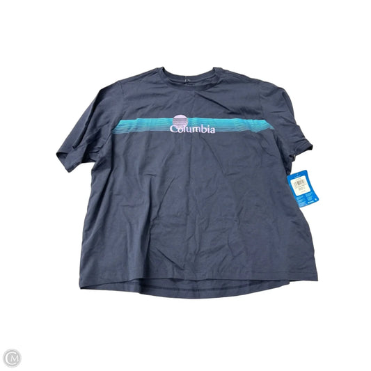 Top Short Sleeve By Columbia In Blue, Size: 1x