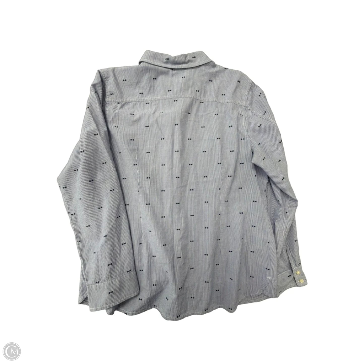 Top Long Sleeve By Tommy Hilfiger In Blue, Size: Xl